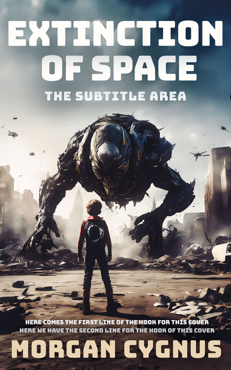 2D view of Premade Science Fiction Book Cover - Tuna