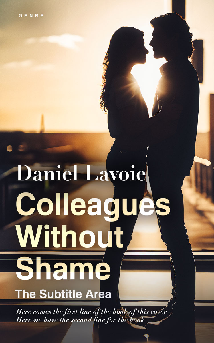 2D view of Premade Romance Book Cover - Chamois