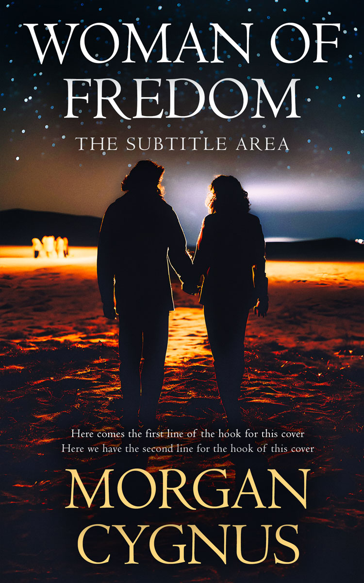 2D view of Premade Romance Book Cover - Thunder