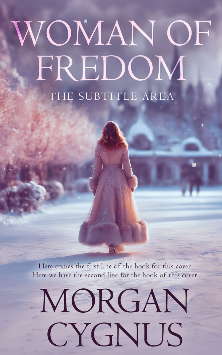 2D view of Premade Fantasy Book Cover - Amethyst Smoke