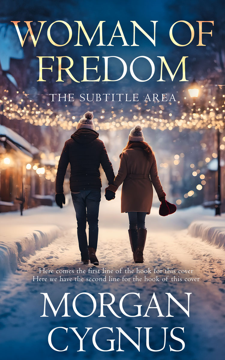 2D view of Premade Romance Book Cover - Fiord
