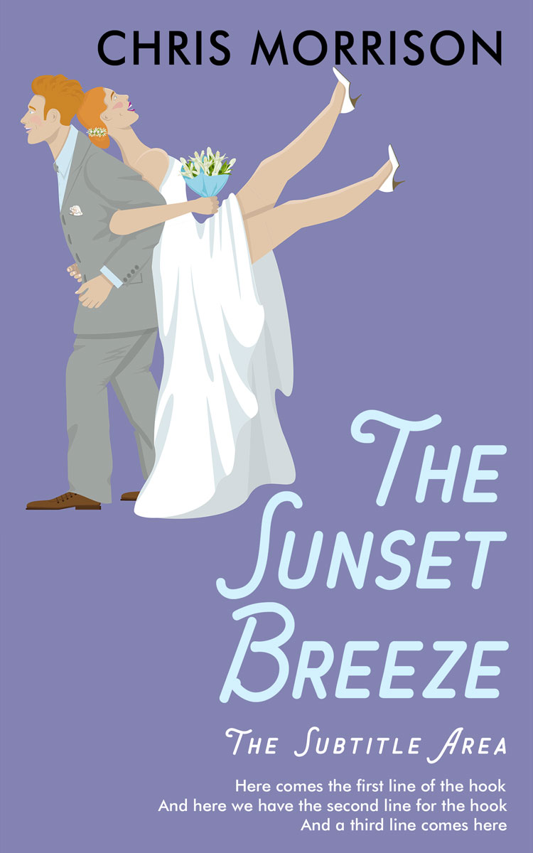 2D view of Premade Romance Book Cover - Wild Blue Yonder