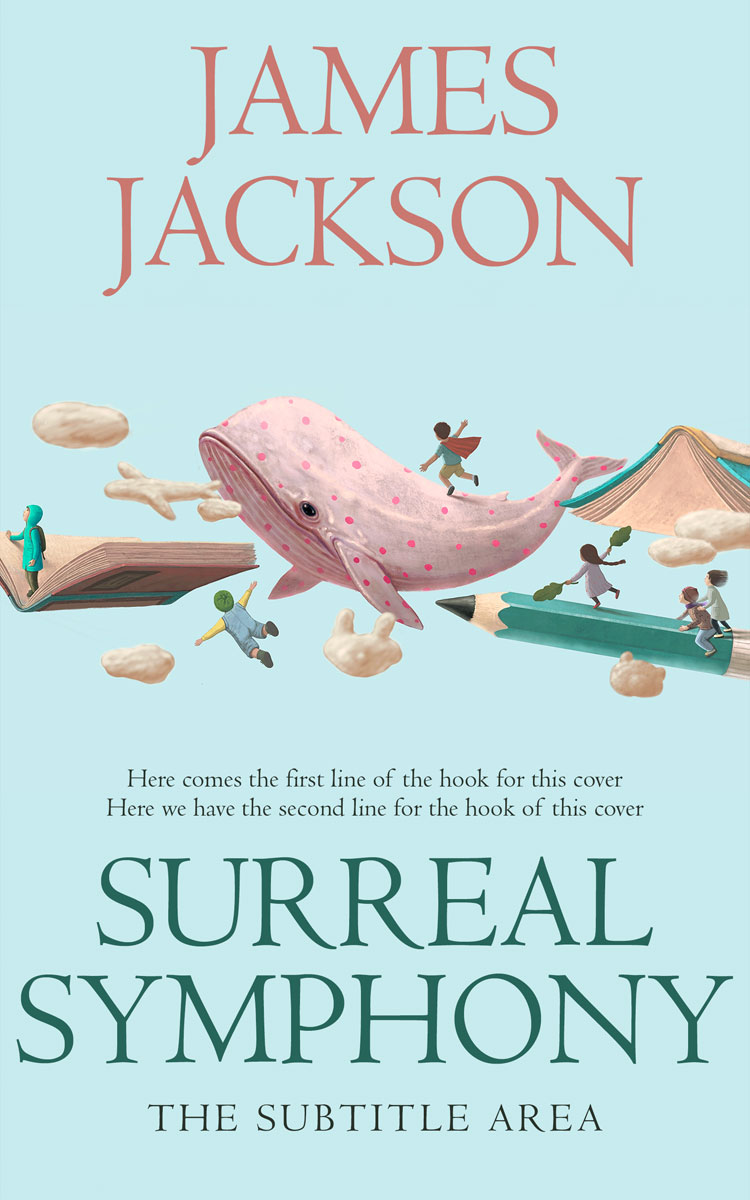 2D view of Premade Surreal Book Cover - Ziggurat