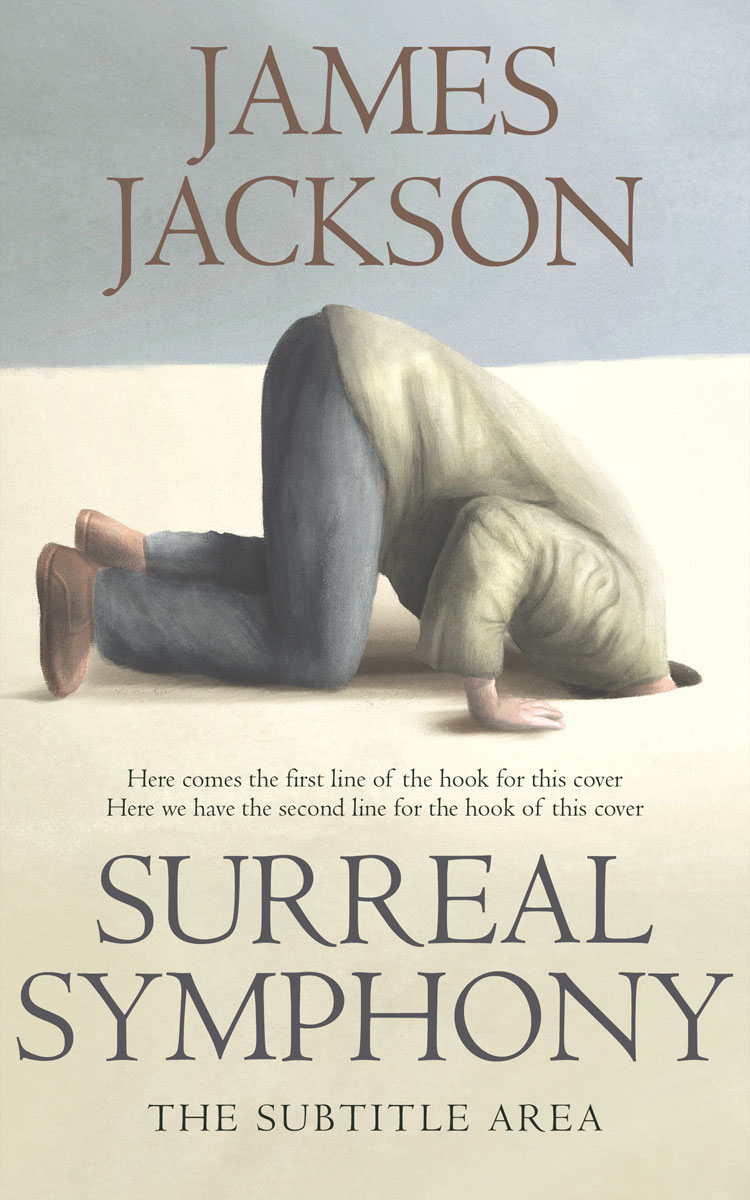 2D view of Premade Abstract Book Cover - Moon Mist