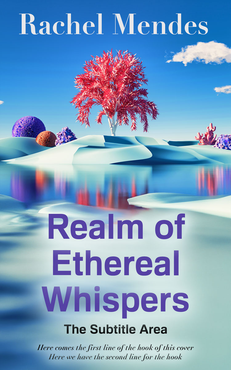 2D view of Premade Abstract Book Cover - Glacier