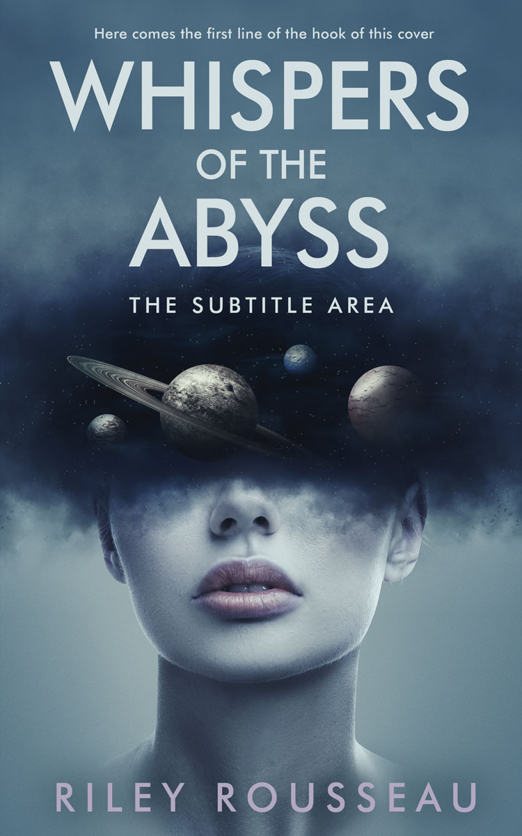 2D view of Premade Surreal Book Cover - Blue Bayoux