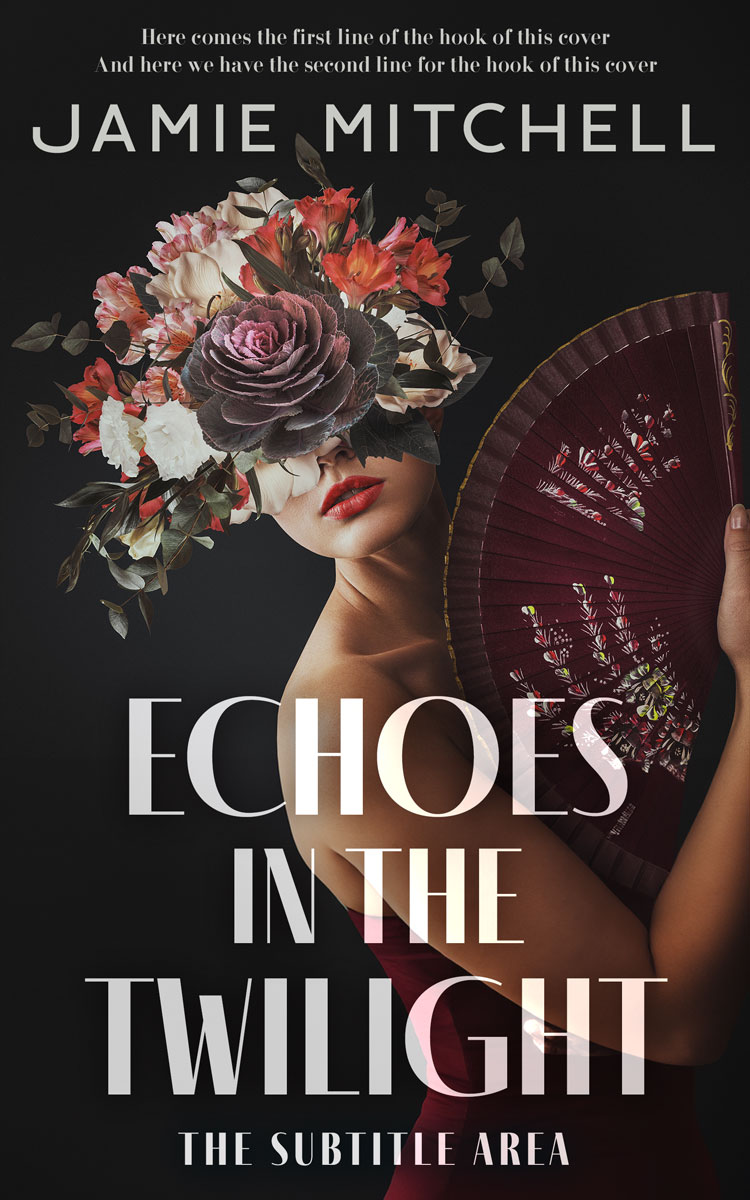 2D view of Premade Fantasy Book Cover - Cocoa Brown