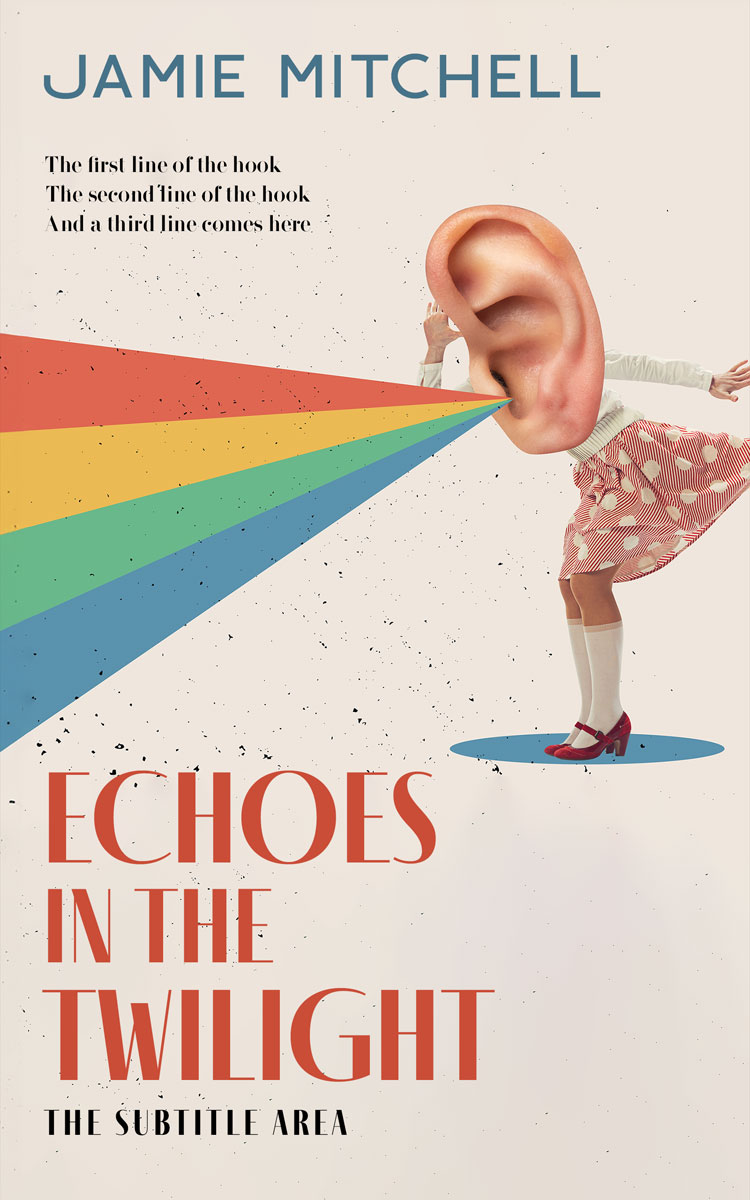 2D view of Premade Abstract Book Cover - Pearl Bush