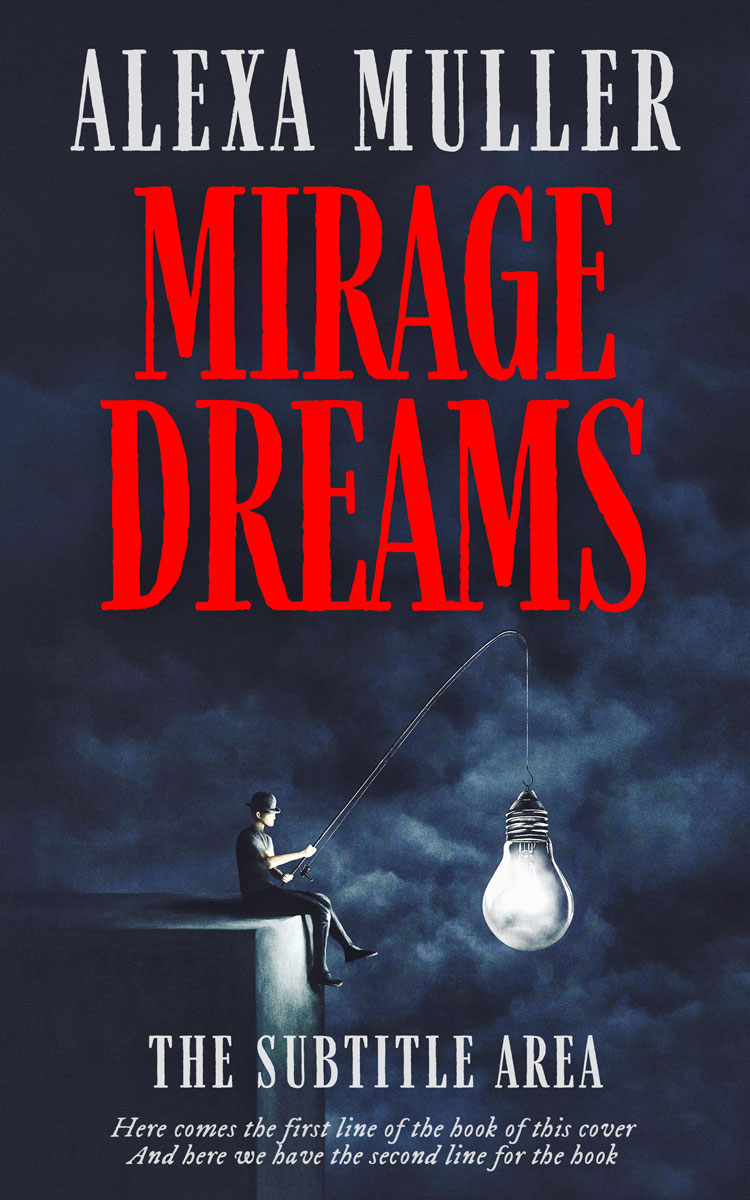 2D view of Premade Abstract Book Cover - Ebony Clay