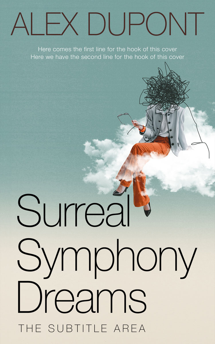 2D view of Premade Surreal Book Cover - Cascade