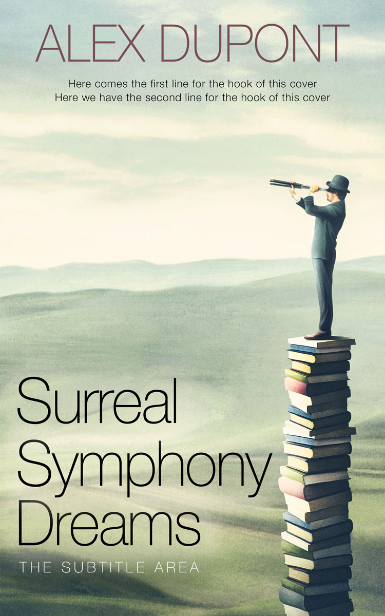 2D view of Premade Abstract Book Cover - Tana