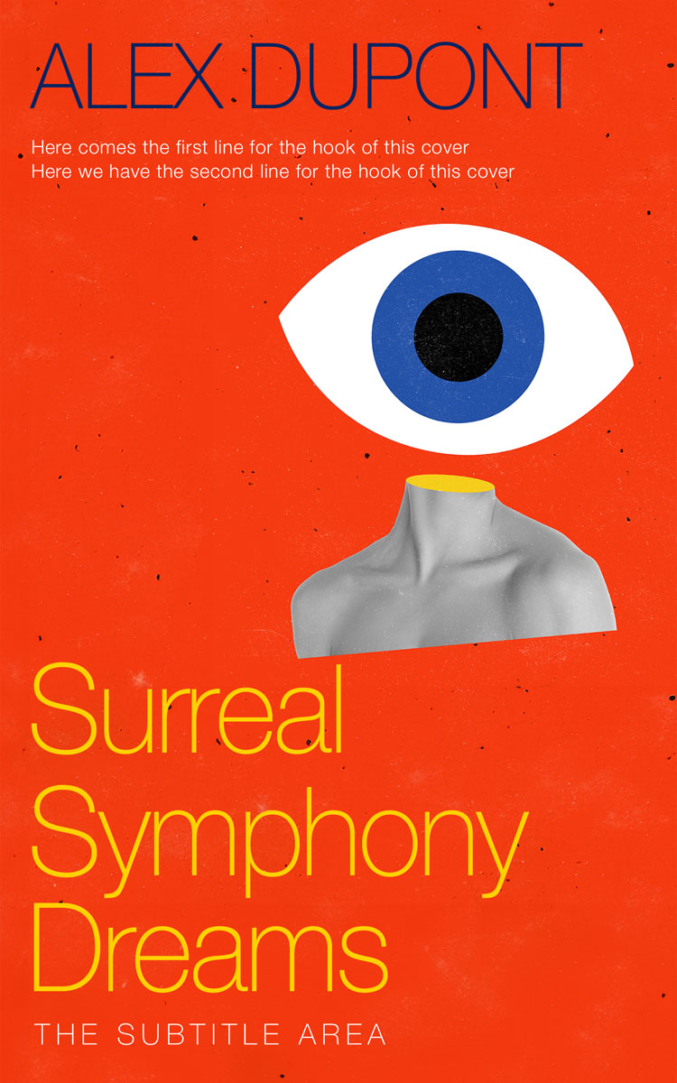 2D view of Premade Abstract Book Cover - Pomegranate