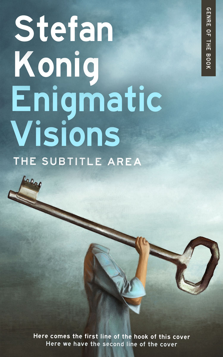 2D view of Premade Abstract Book Cover - Juniper