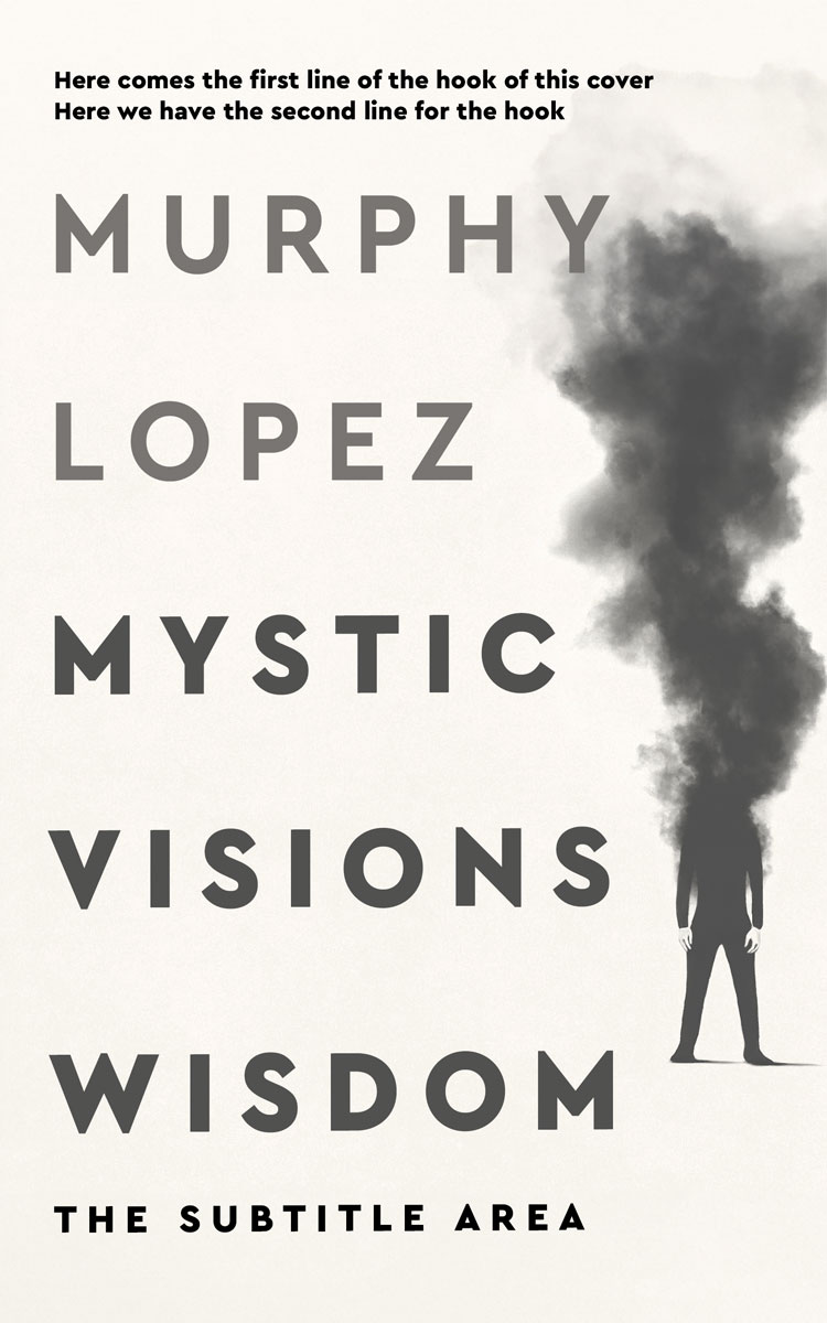 2D view of Premade Surreal Book Cover - Fuscous Gray