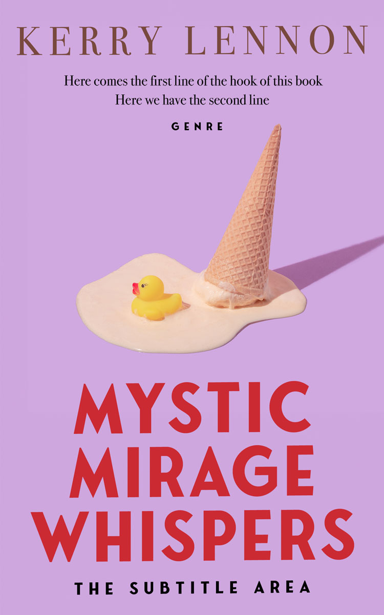 2D view of Premade Abstract Book Cover - Light Wisteria