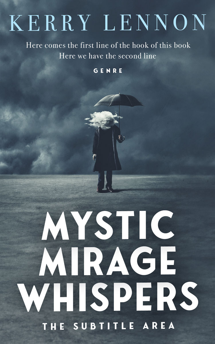 2D view of Premade Abstract Book Cover - River Bed