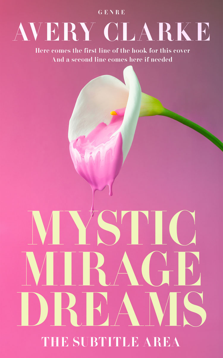 2D view of Premade Abstract Book Cover - Hopbush