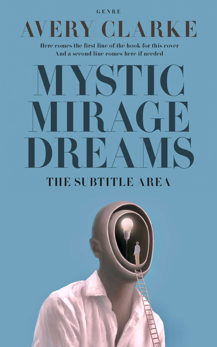 2D view of Premade Self-Improvement & Self-Help Book Cover - Neptune