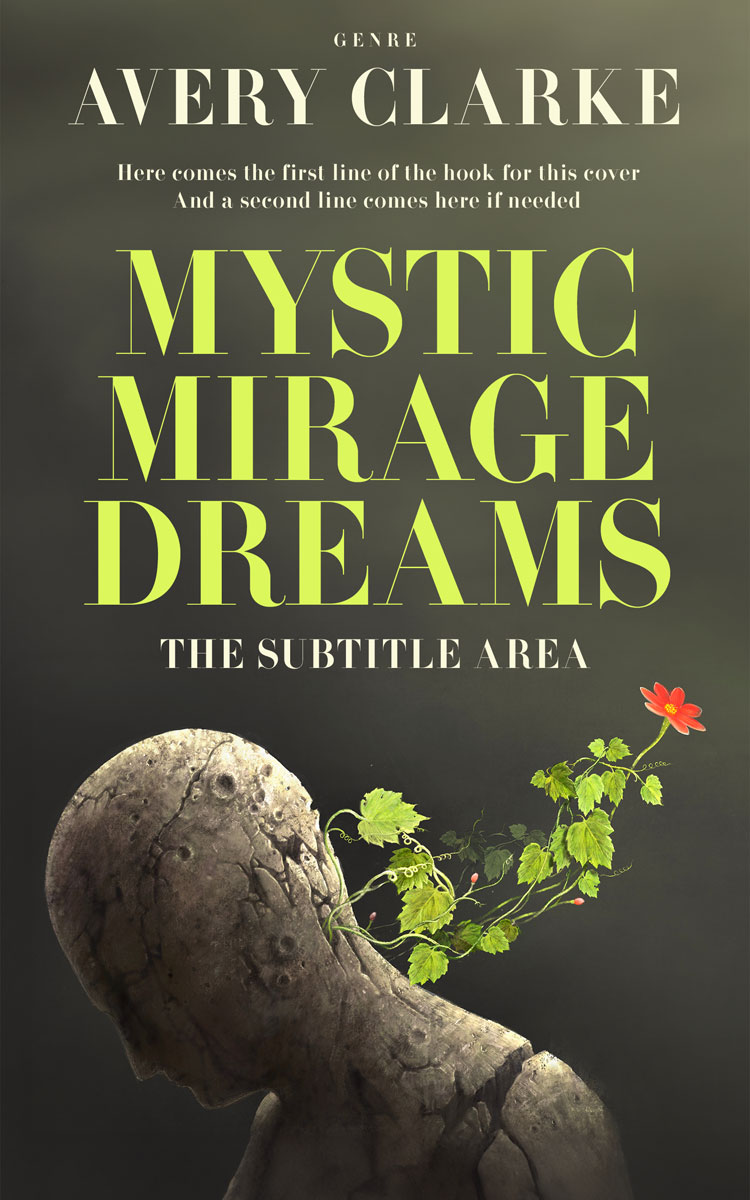 2D view of Premade Surreal Book Cover - Kelp