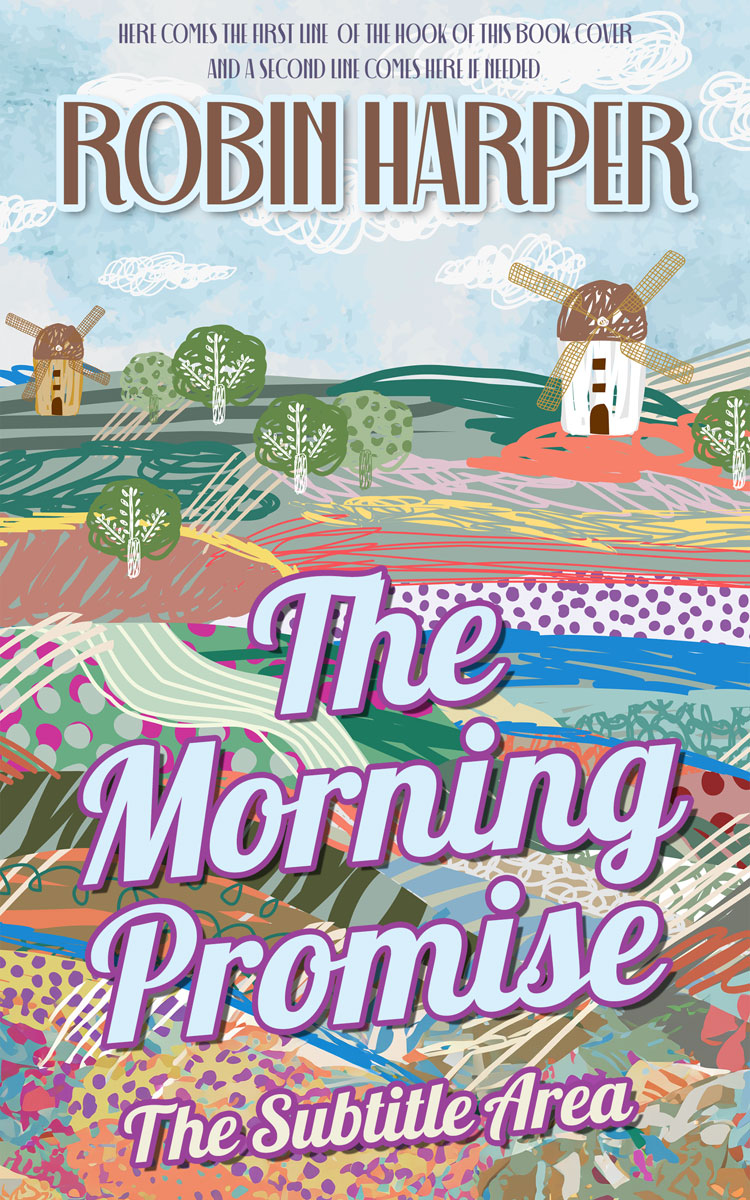 2D view of Premade Nature Book Cover - Celeste