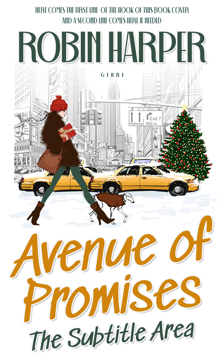 2D view of Premade Chick Lit Book Cover - Heavy Metal