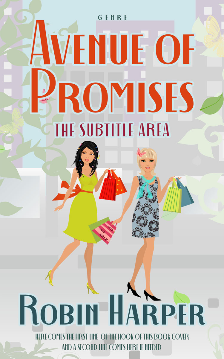 2D view of Premade Romance Book Cover - Pumice