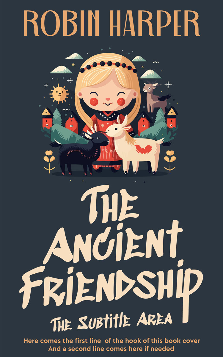 2D view of Premade Children's Book Cover - Ebony Clay