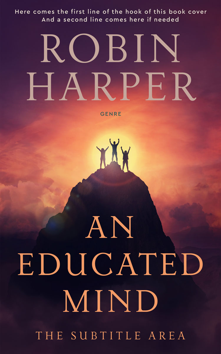 2D view of Premade Self-Improvement & Self-Help Book Cover - Japonica