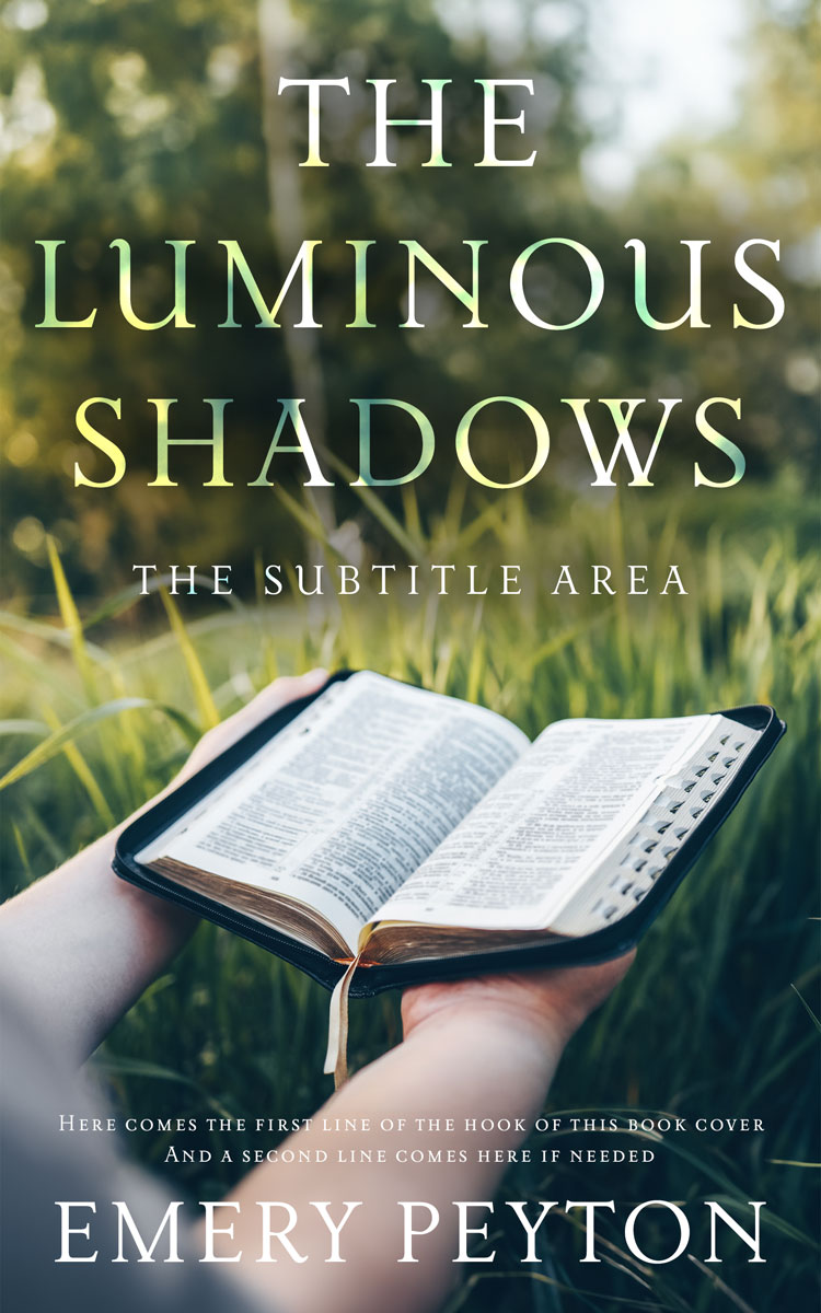 2D view of Premade Religion & Spirituality Book Cover - Lunar Green