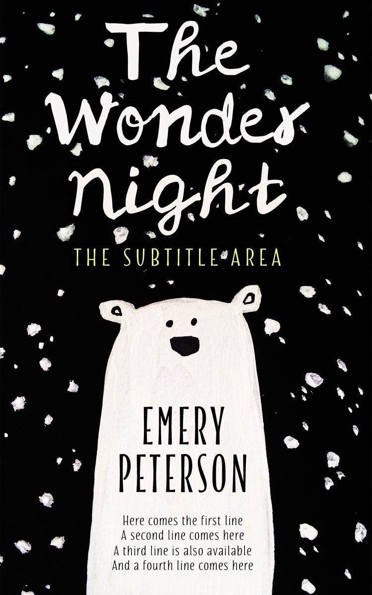 2D view of Premade Children's Book Cover - Black