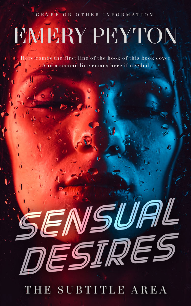 2D view of Premade Erotica Book Cover - Bleached Cedar