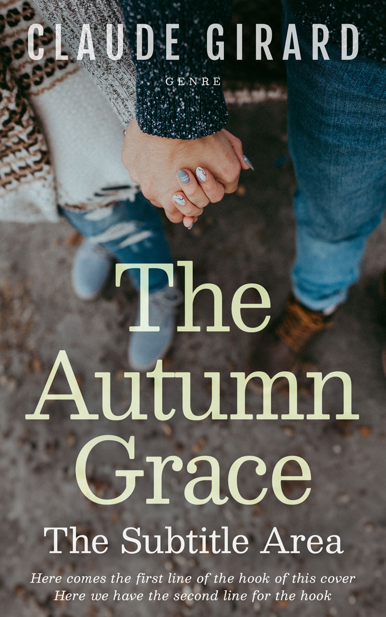 2D view of Premade Romance Book Cover - Lunar Green