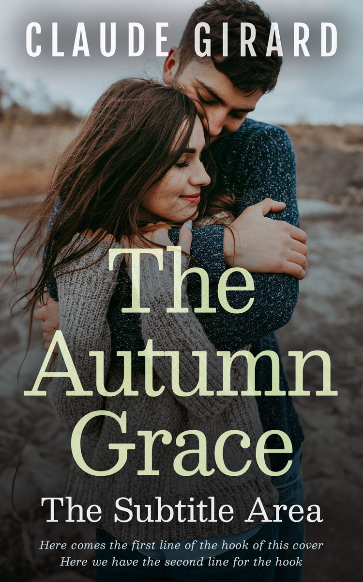 2D view of Premade Romance Book Cover - Heavy Metal