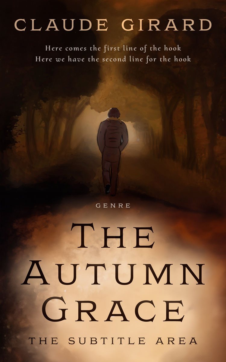 2D view of Premade Mystery & Thriller & Suspense Book Cover - Tan