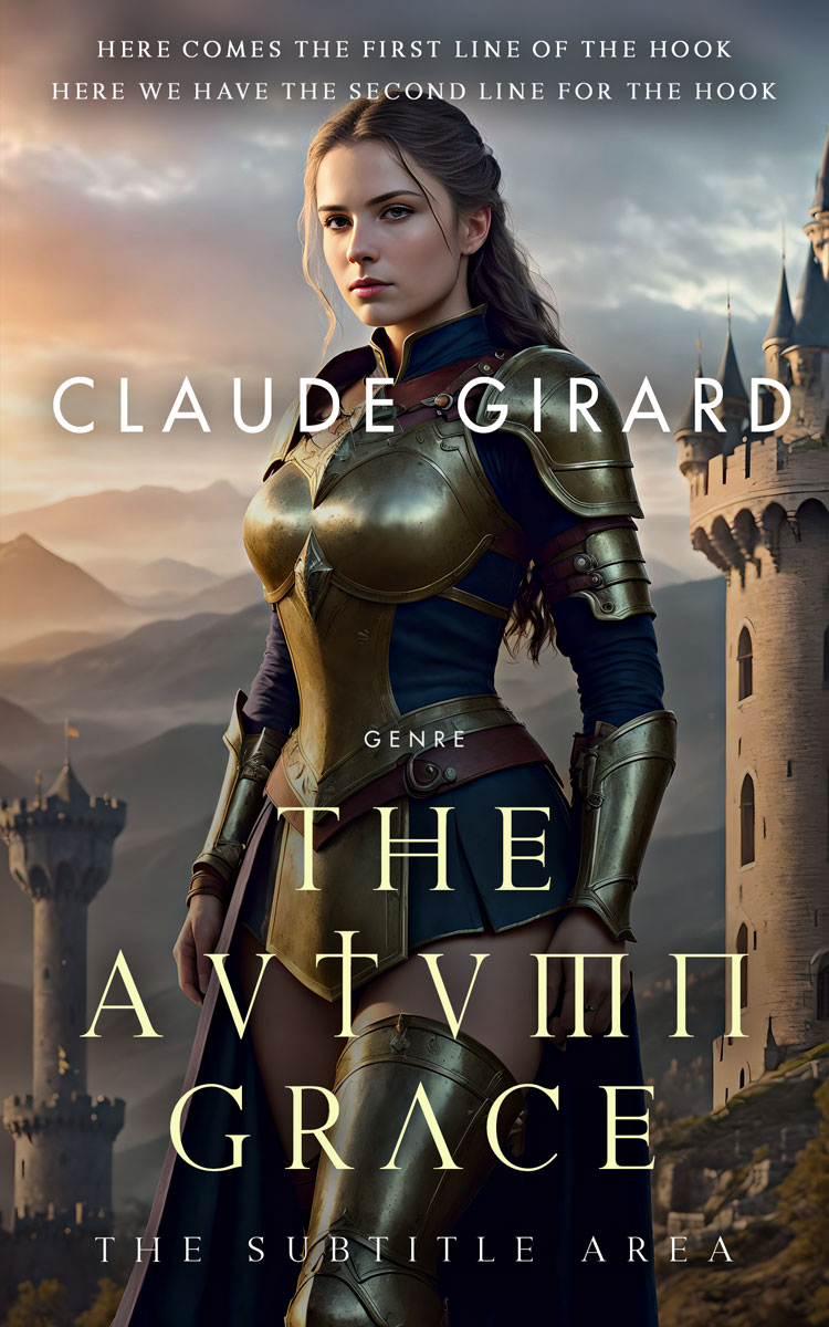 2D view of Premade Fantasy Book Cover - Dune