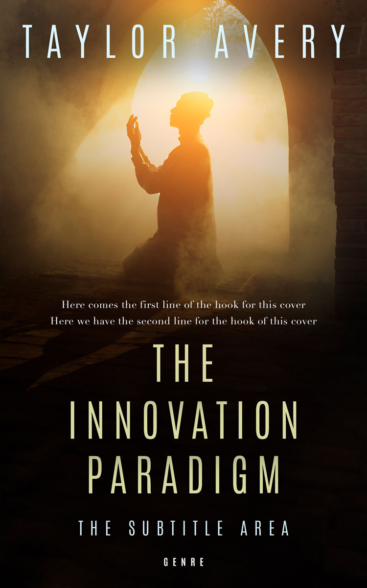 2D view of Premade Religion & Spirituality Book Cover - Tan