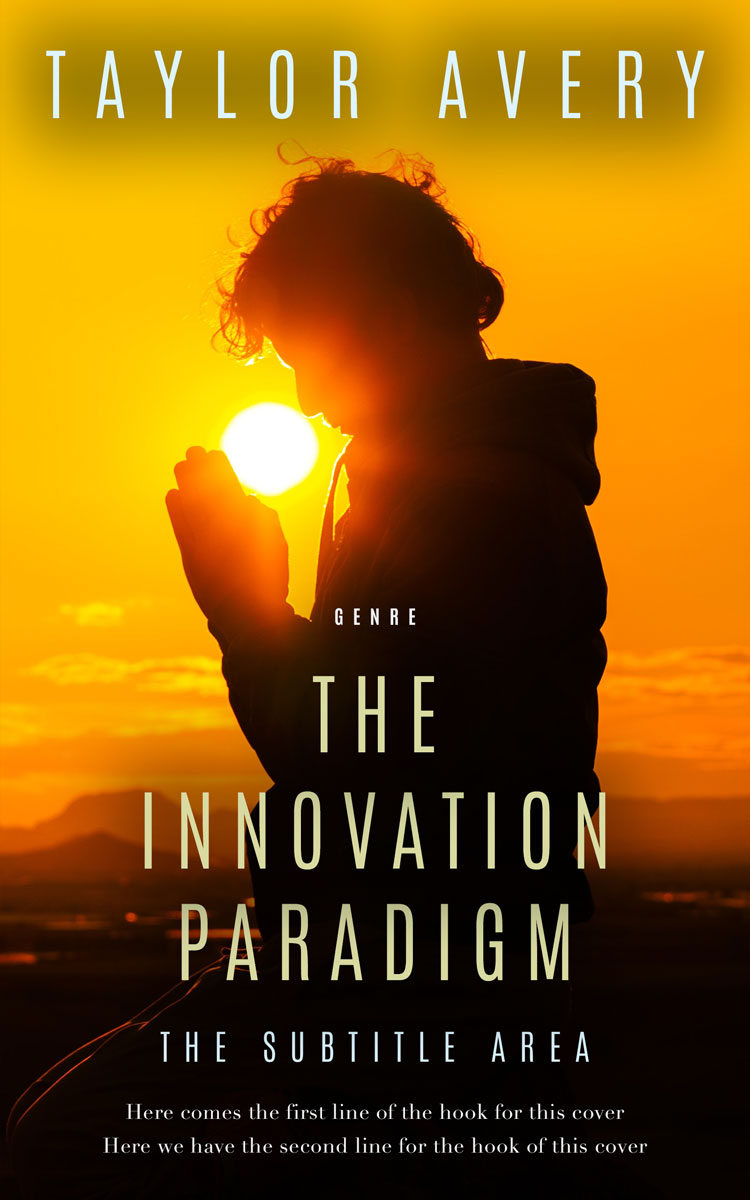 2D view of Premade Religion & Spirituality Book Cover - Gamboge