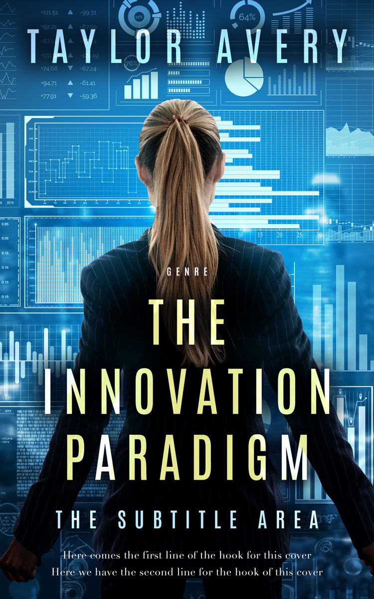 2D view of Premade Business Book Cover - Surf Crest