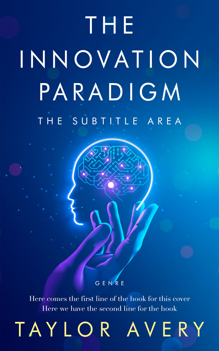 2D view of Premade Science Fiction Book Cover - Catalina Blue