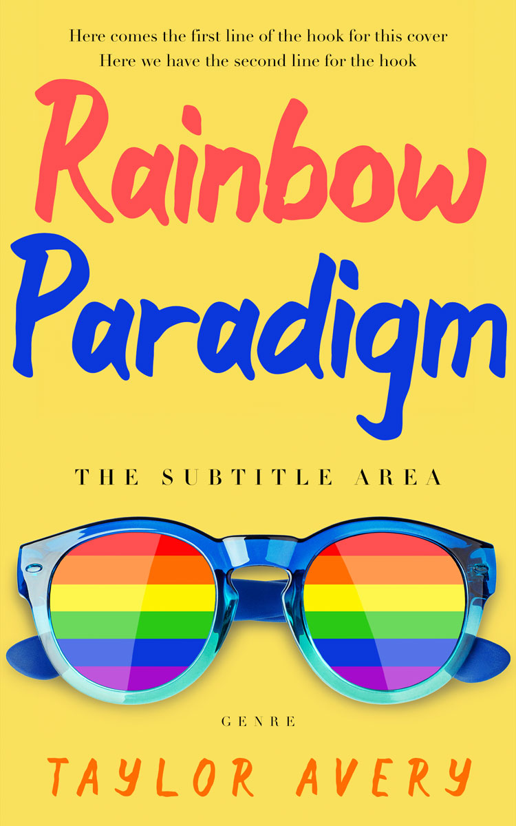 2D view of Premade Politics & Law & Society Book Cover - Energy Yellow