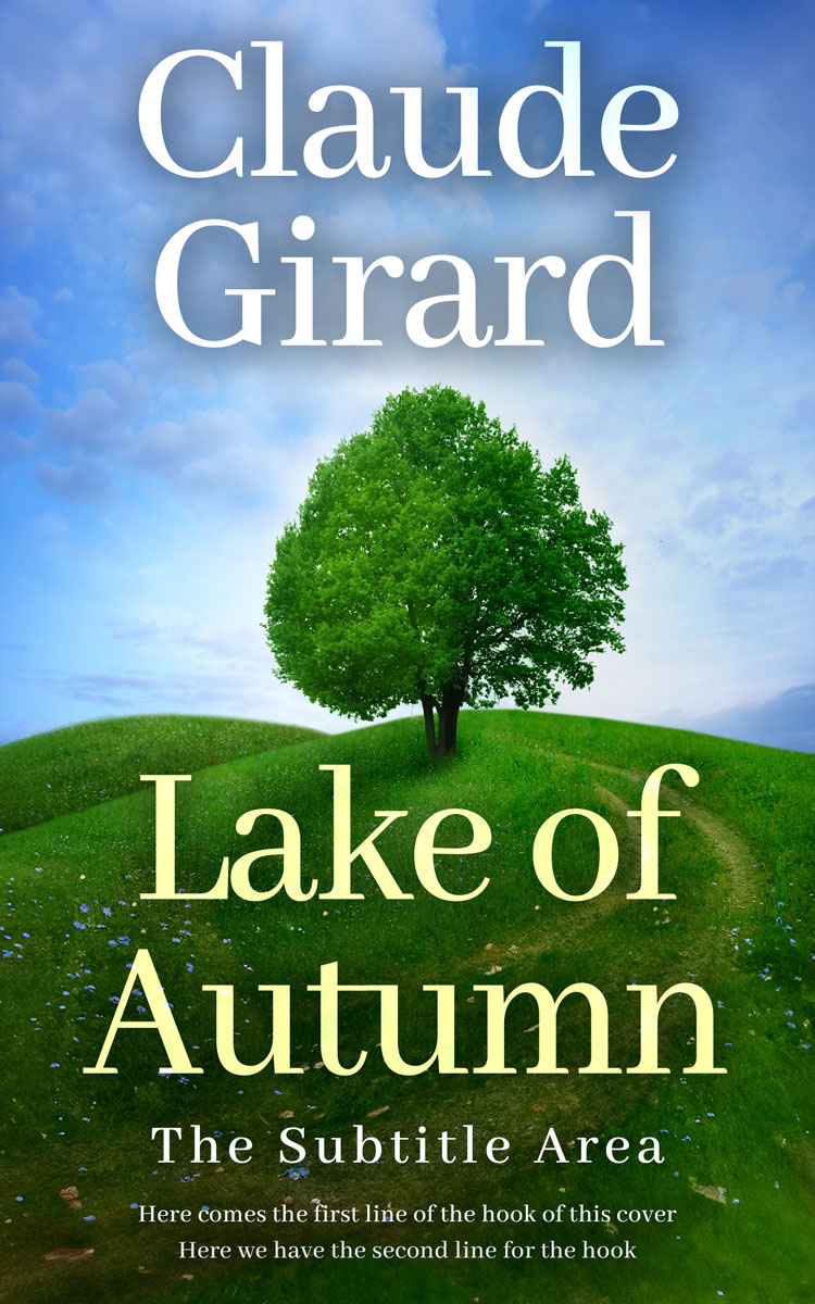 2D view of Premade Nature Book Cover - Dark Fern