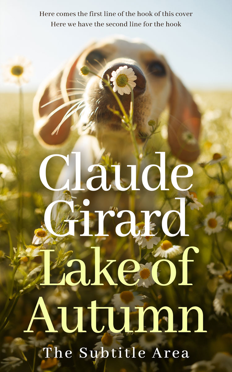 2D view of Premade Literary Fiction Book Cover - Pesto