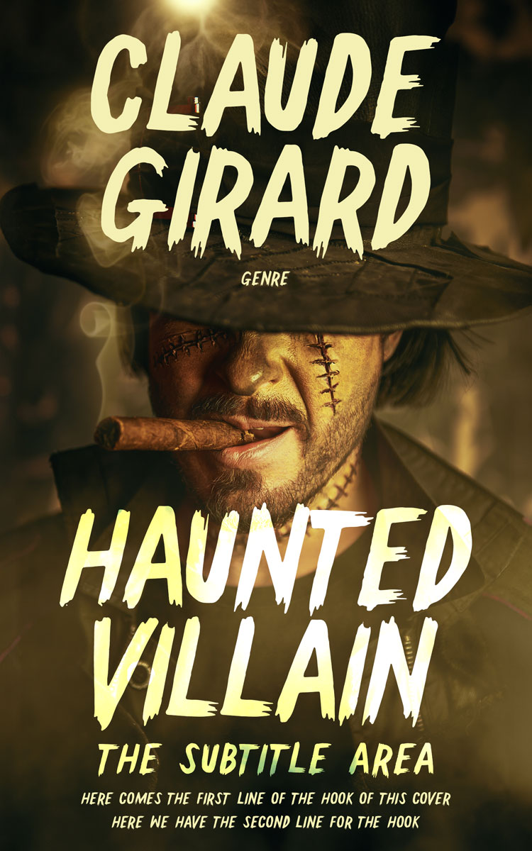 2D view of Premade Western Book Cover - Mikado