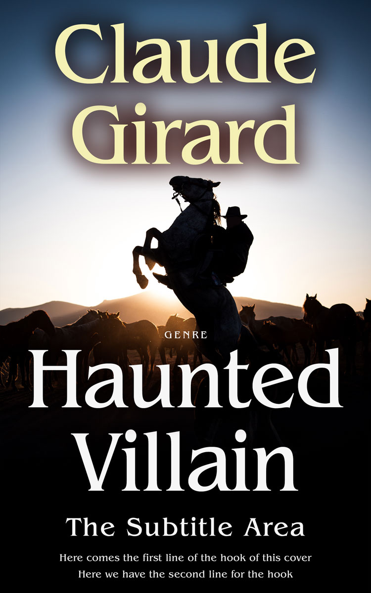 2D view of Premade Action & Adventure Book Cover - Shark