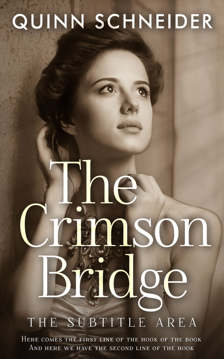 2D view of Premade Historical Book Cover - Coffee