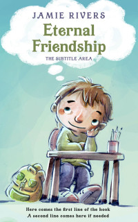 2D view of Premade Children's Book Cover - Paris White