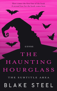 2D view of Premade Horror Book Cover - Cerise