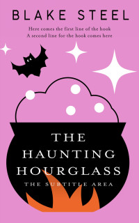 2D view of Premade Children's Book Cover - Black