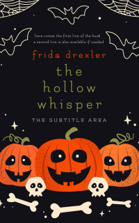 2D view of Premade Horror Book Cover - Burnt Sienna