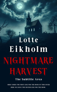 2D view of Premade Horror Book Cover - Black Pearl